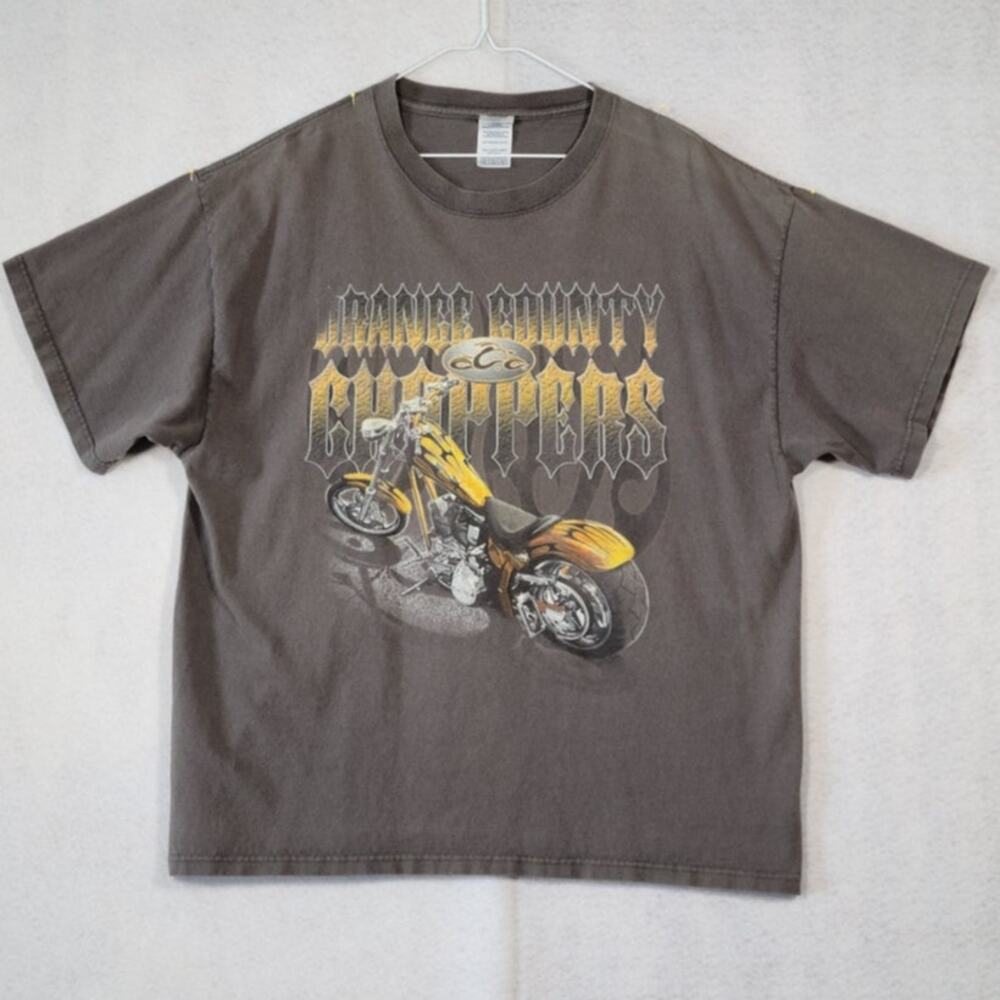 Delta Magnum Weight Orange County Choppers T-Shirt, Gray Men Size XL PRE-OWNED